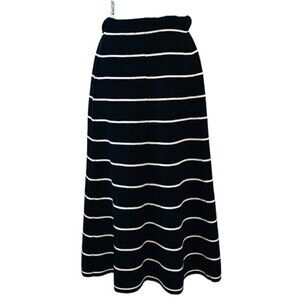 Chinti & Parker London wool striped midi skirt